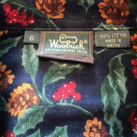 Woolrich Christmas Set Jacket Sz 6  & Long Skirt Sz 8 Suit Pine Cones Holly Vtg - Picture 7 of 8